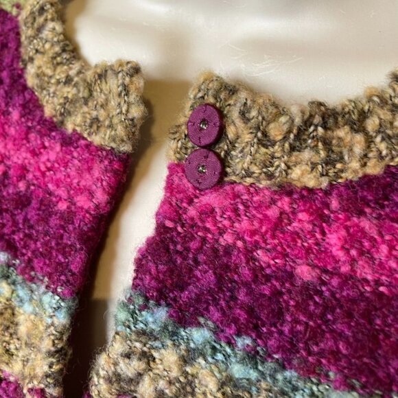 Vintage Womens Sweater Talbots Wool Button Up Sweater Size M Knit Cardigan u - Picture 3 of 10